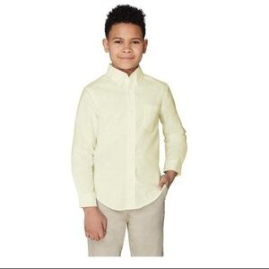 EDDIE BAUER SCHOOL BOY'S LONG SLEEVE SHIRT YELLOW